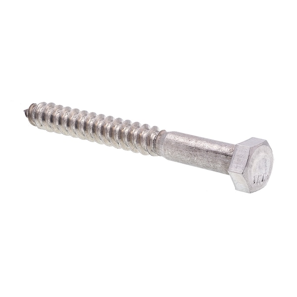 Prime-Line Hex Lag Screw 3/8in X 3-1/2in Grade 18-8 Stainless Steel 10PK 9056342 - main